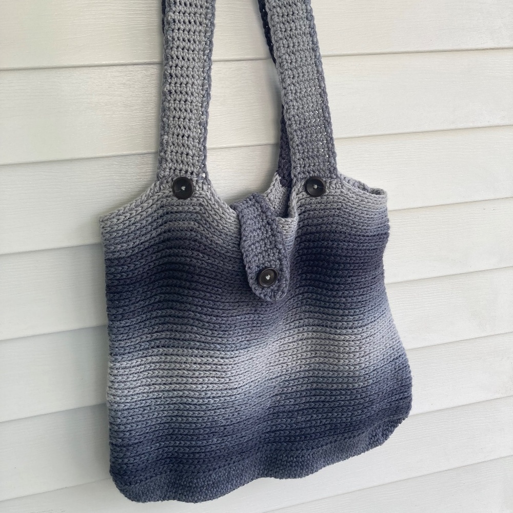 Large Handmade Crochet Shoulder Bag